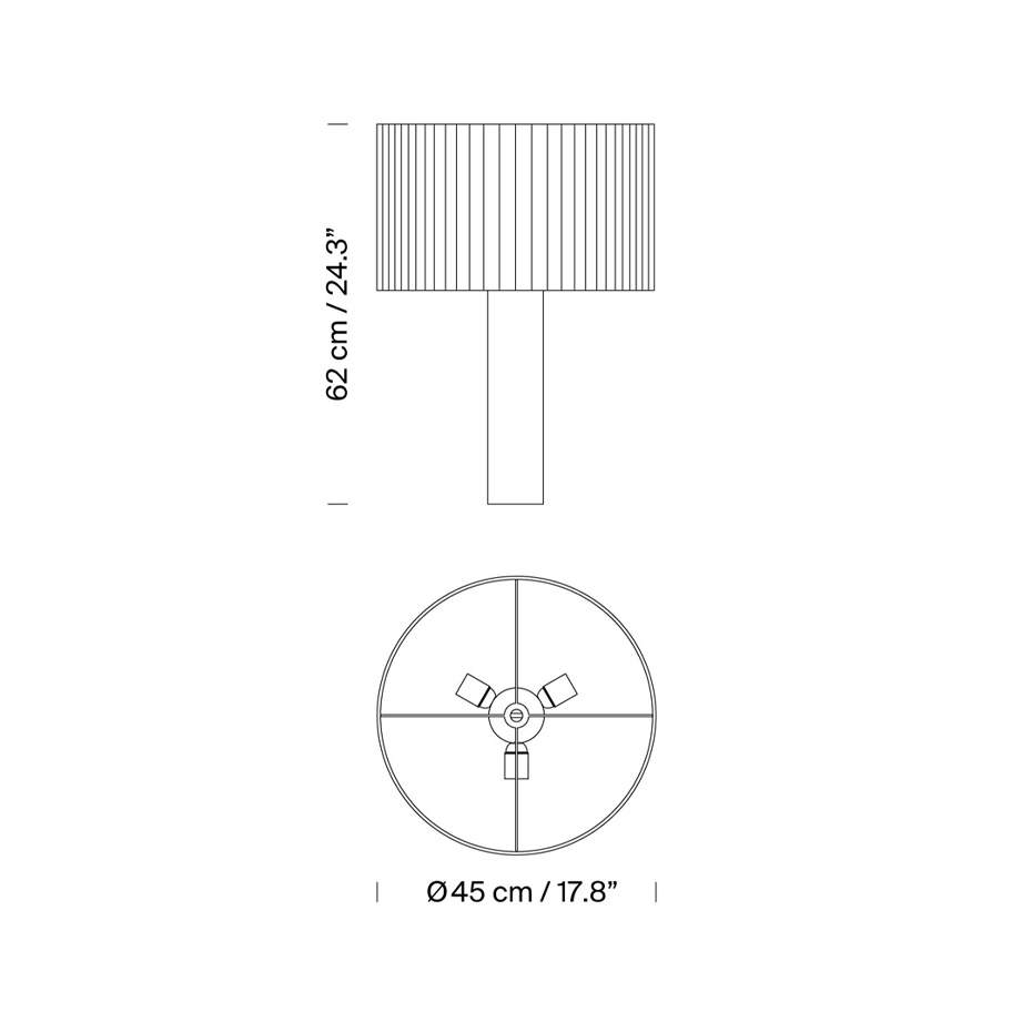 Moragas Bordslampa Sapeli Wood/Natural Ribbon