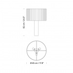 Moragas Bordslampa Sapeli Wood/Natural Ribbon Moragas Bordslampa Sapeli Wood/Natural Ribbon