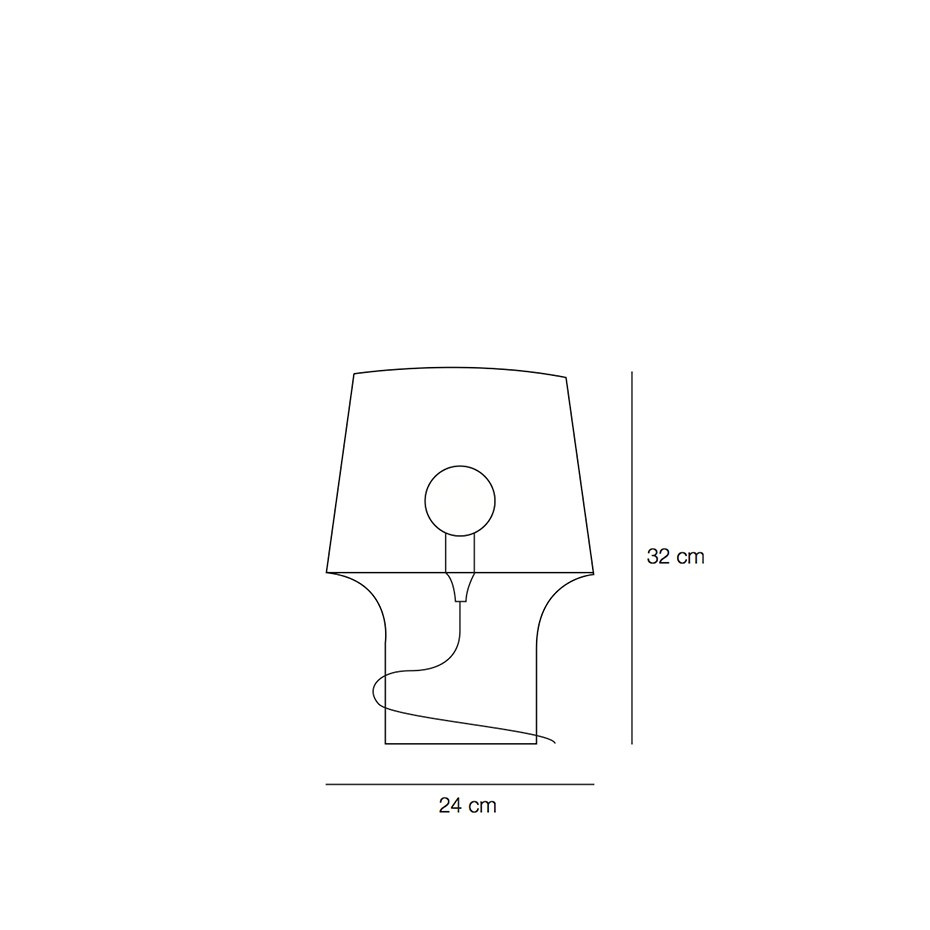 Cosy In Grey Bordslampa