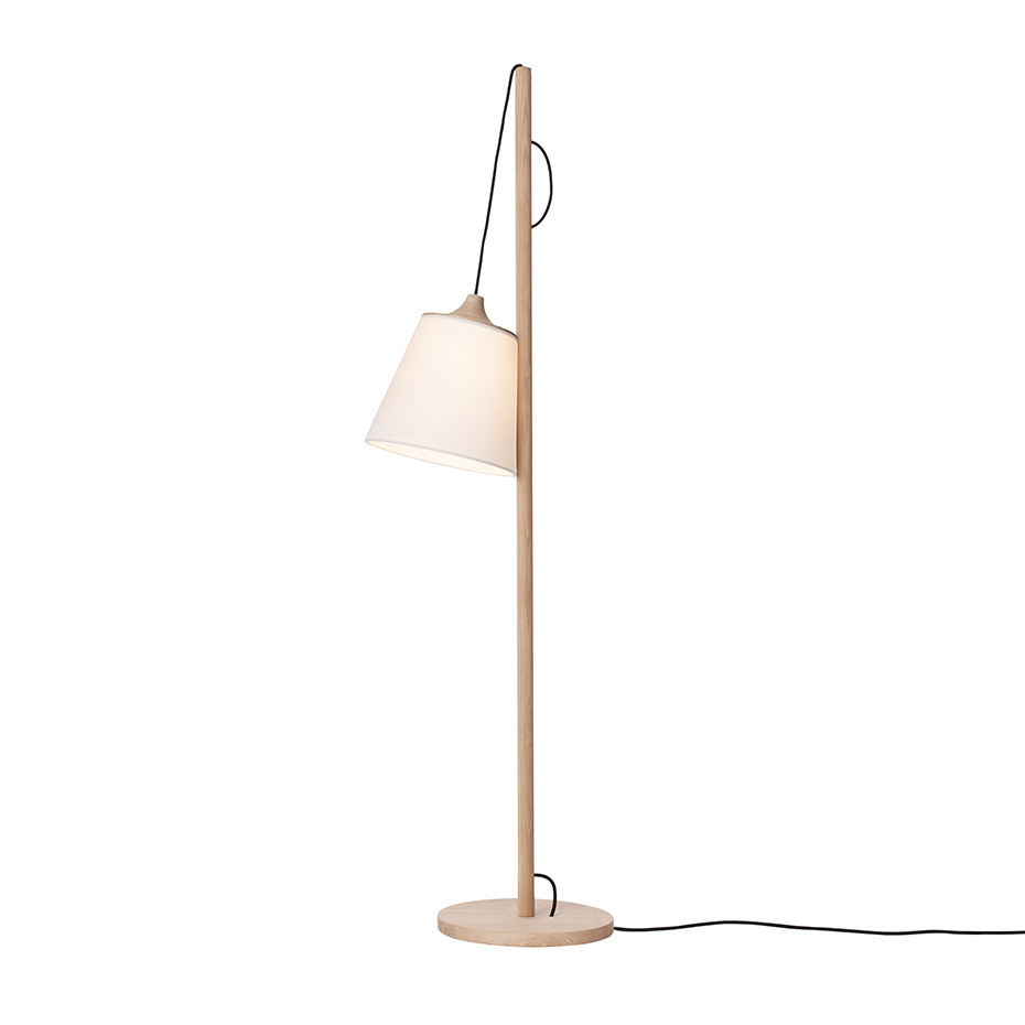 Pull Golvlampa Oak/White