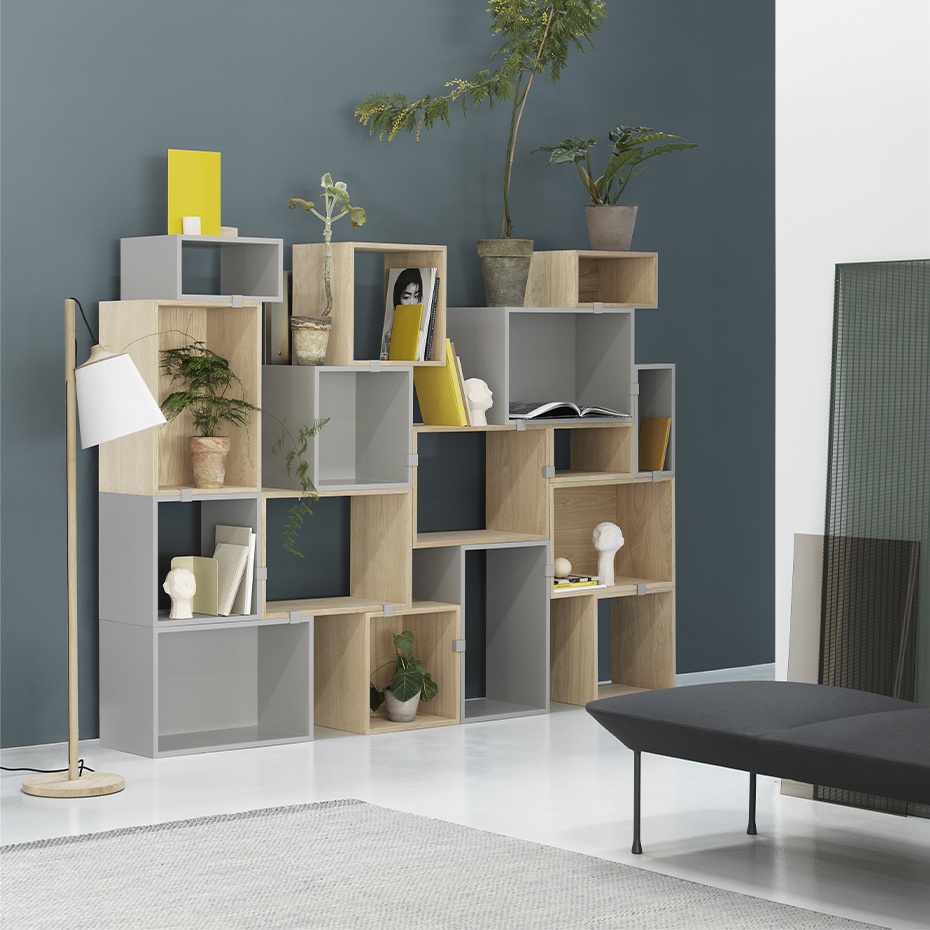 Pull Golvlampa Oak/White