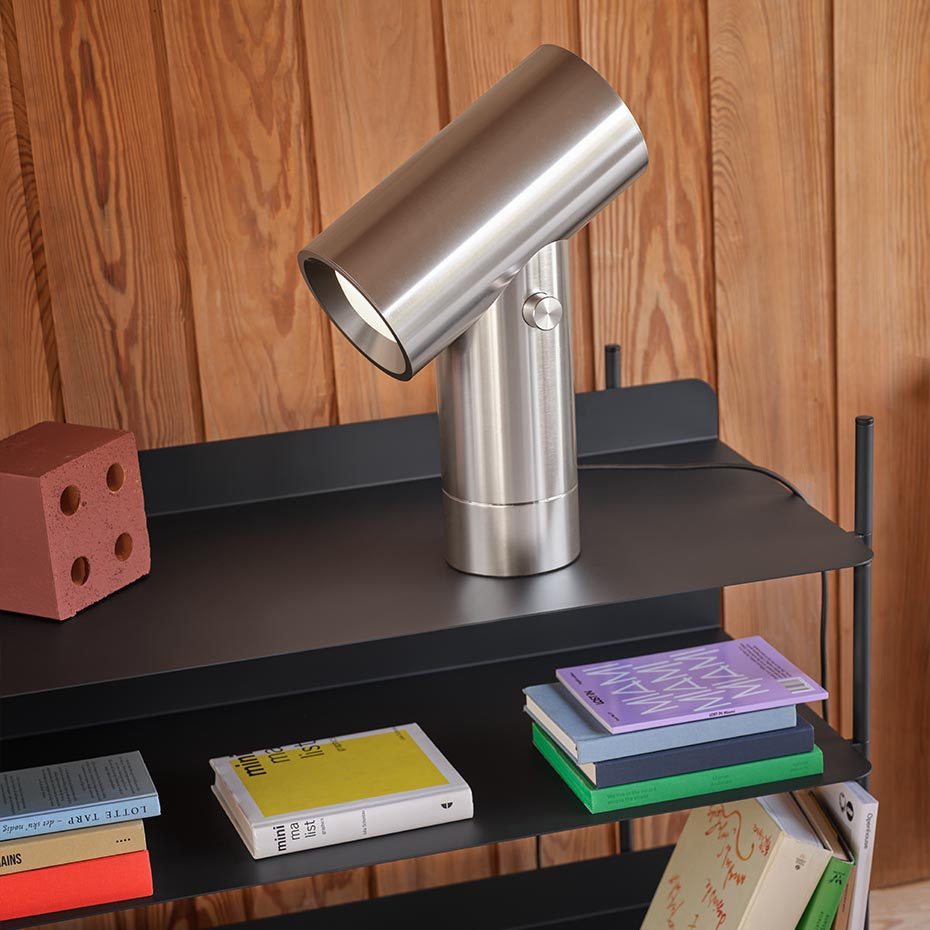 Beam Lamp Bordslampa 45cm Polished Aluminum