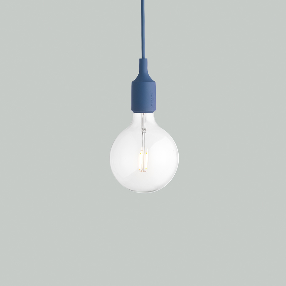 E27 Pendel Pale Blue