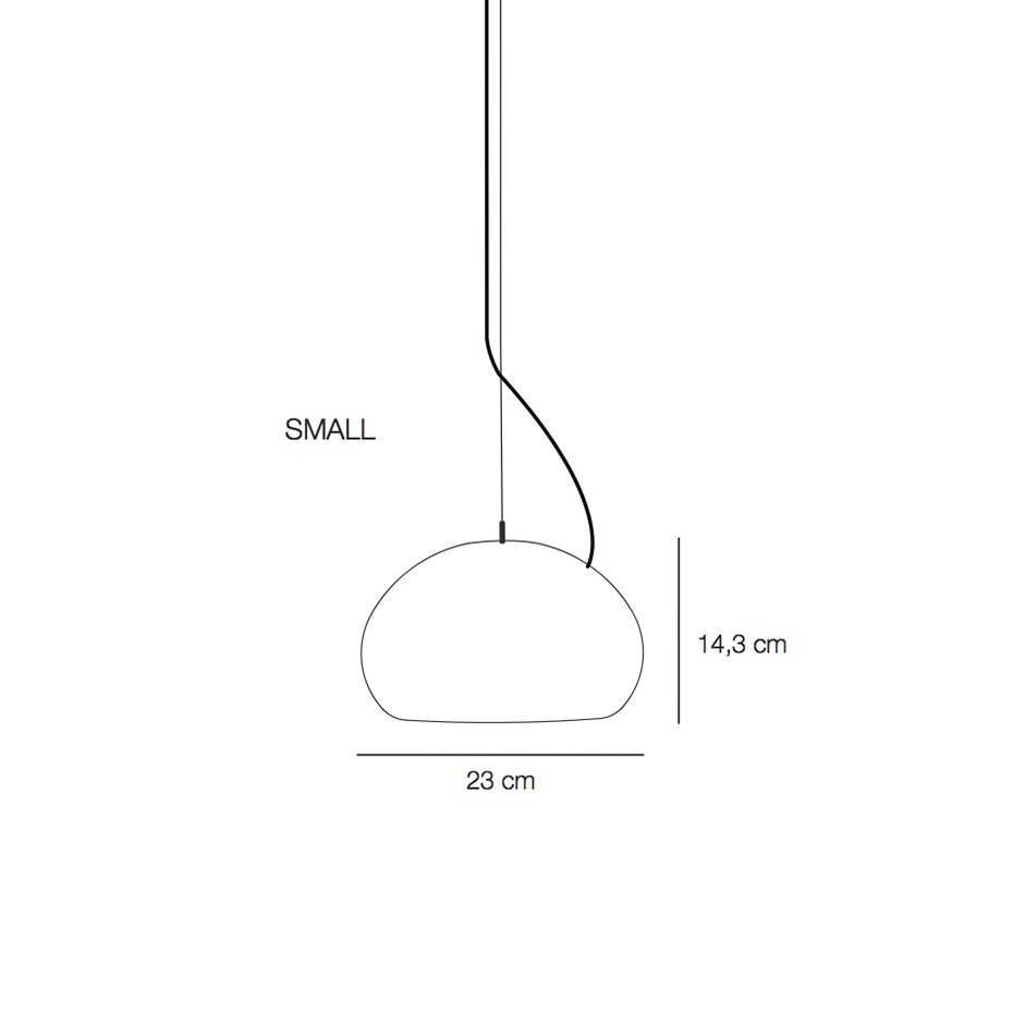 Fluid Pendel Small Opal