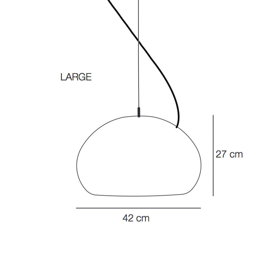 Fluid Pendel Large Opal