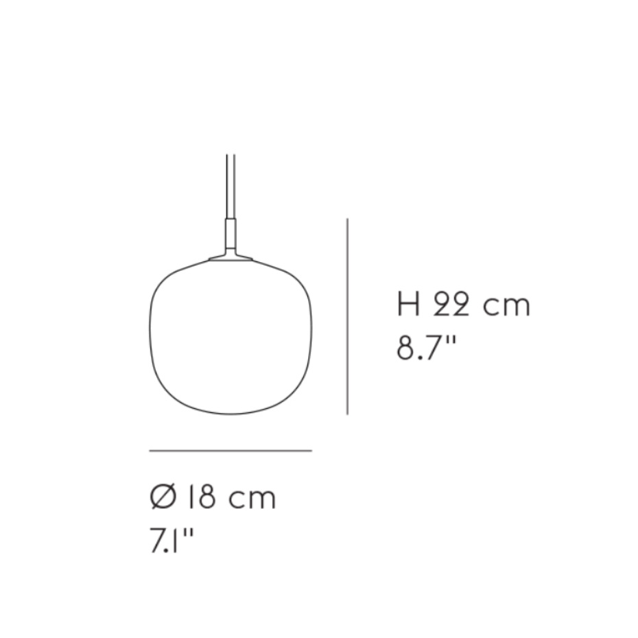 Rime Pendel Ø18 Black