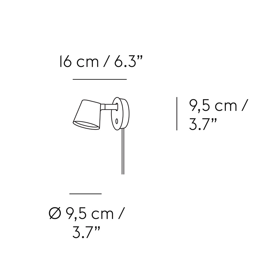 Tip Vägglampa Copper Brown