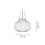 Strand Pendel Closed Ø45 White Strand Pendel Closed Ø45 White