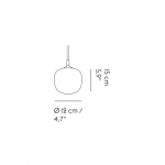 Rime Pendel Ø12 Grey Rime Pendel Ø12 Grey