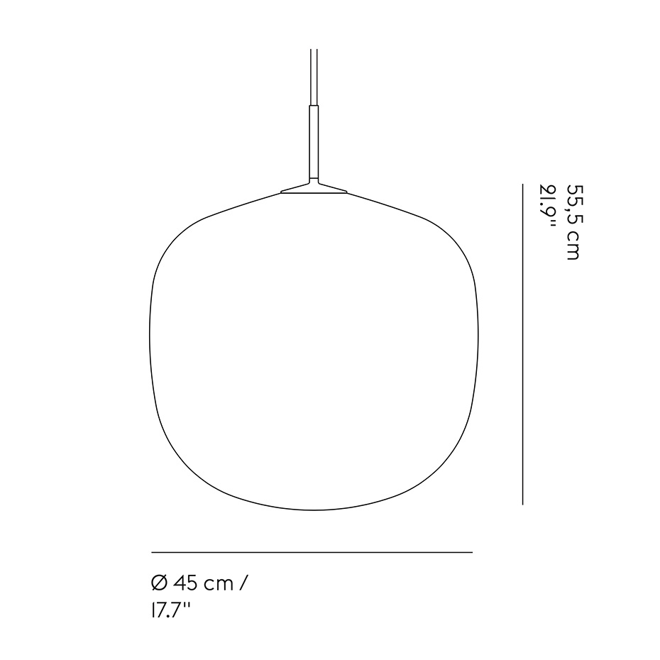 Rime Pendel Ø45 Grey