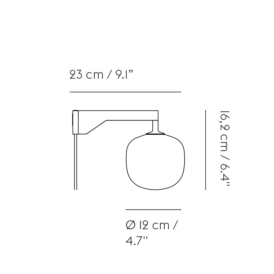 Rime Vägglampa Black