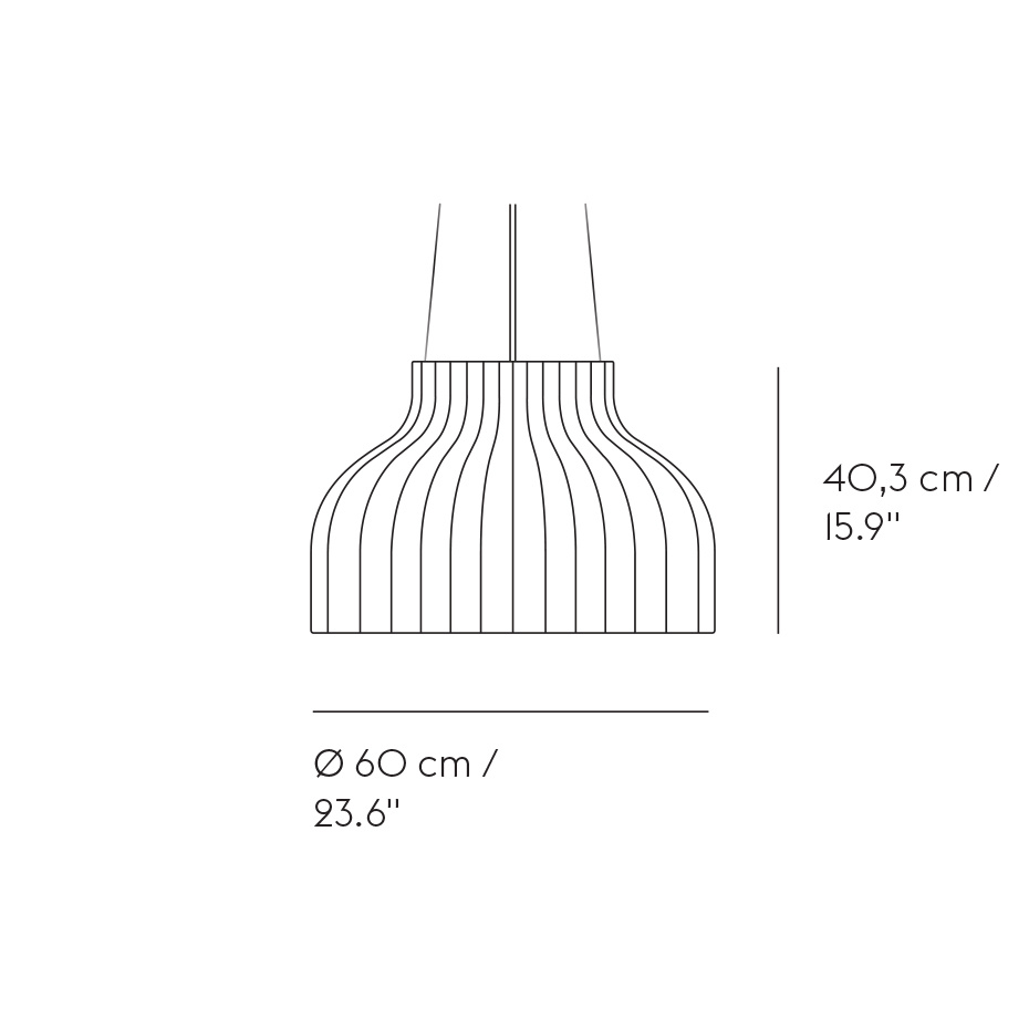 Strand Pendel Open Ø60 White