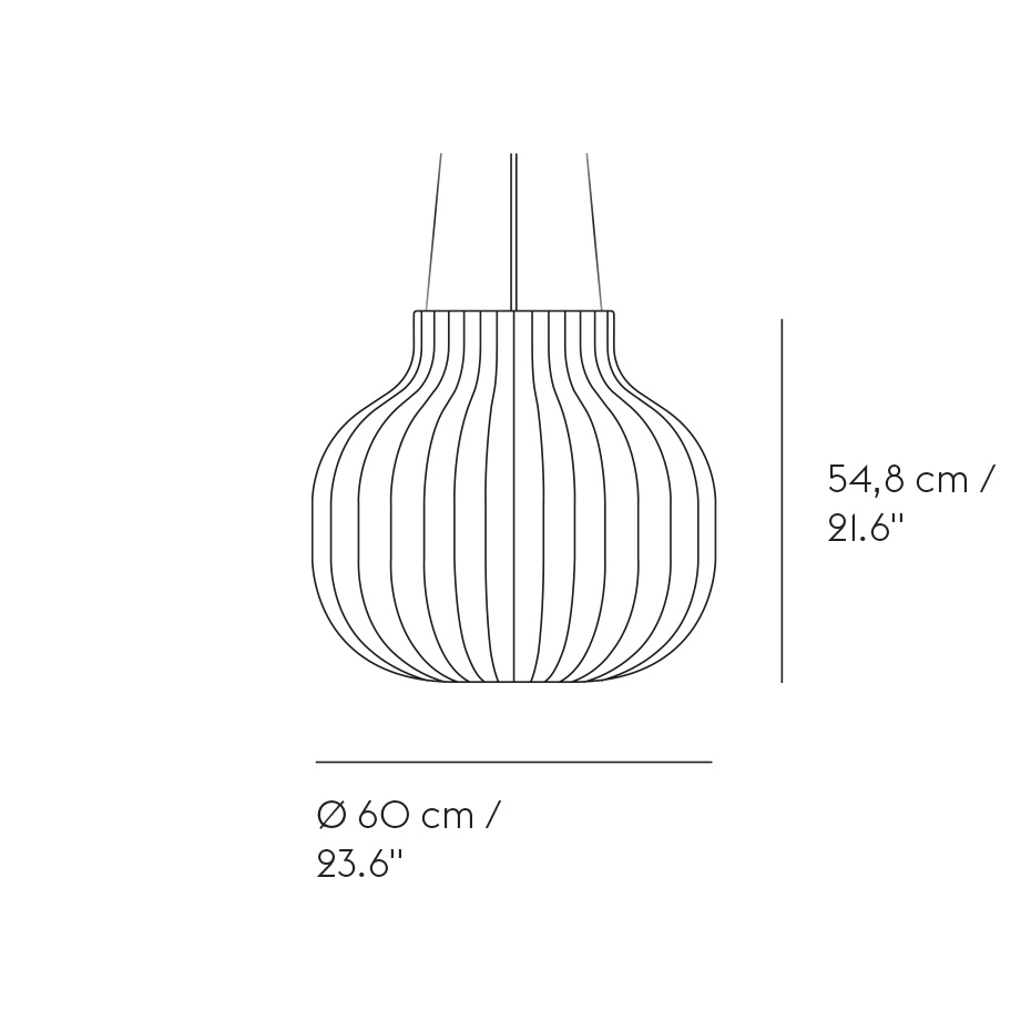 Strand Pendel Closed Ø60 White