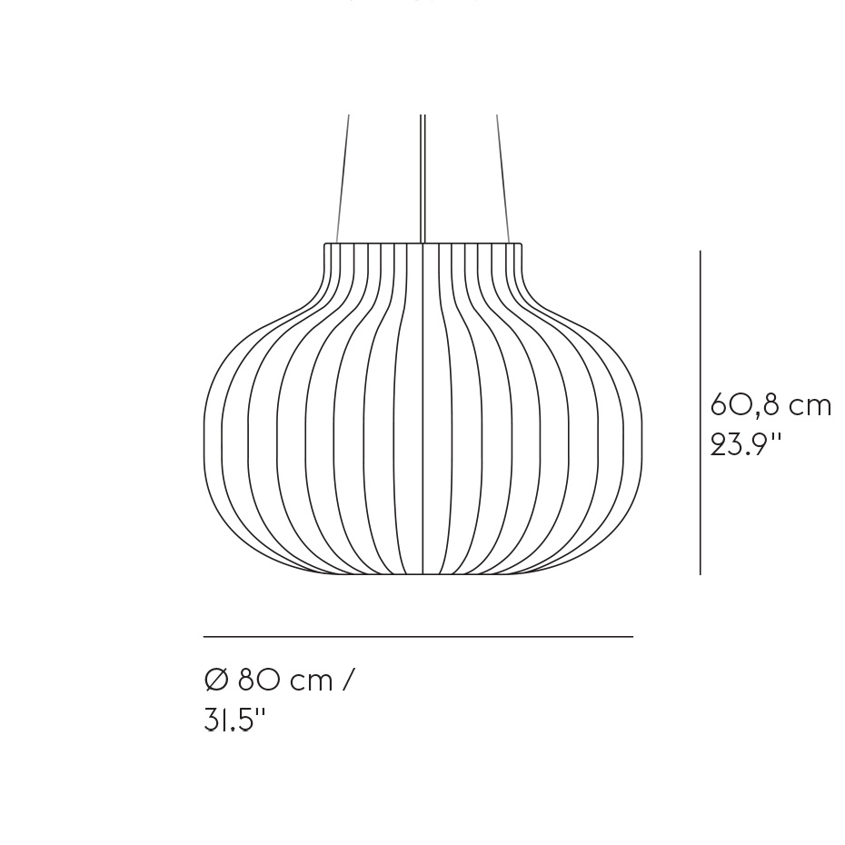 Strand Pendel Closed Ø80 White