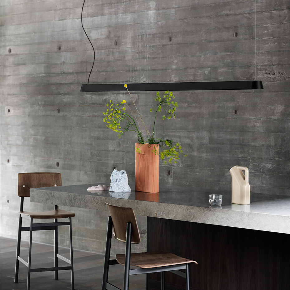 Linear Pendel 87,2cm Grey