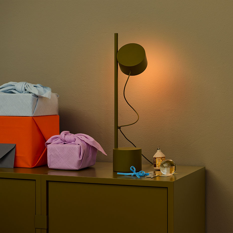 Post Bordslampa Brown Green