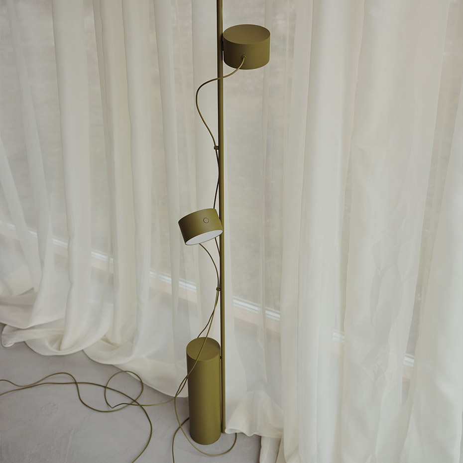 Post Golvlampa Brown Green