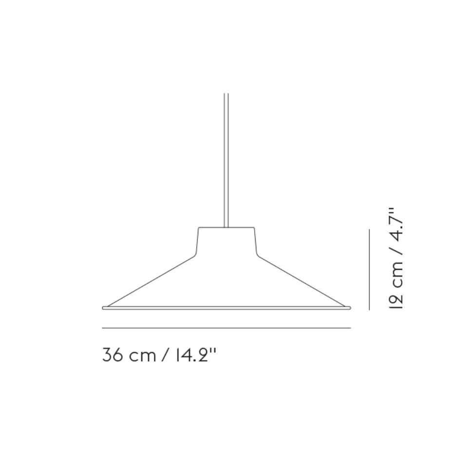 Top Pendel Ø36 Grey