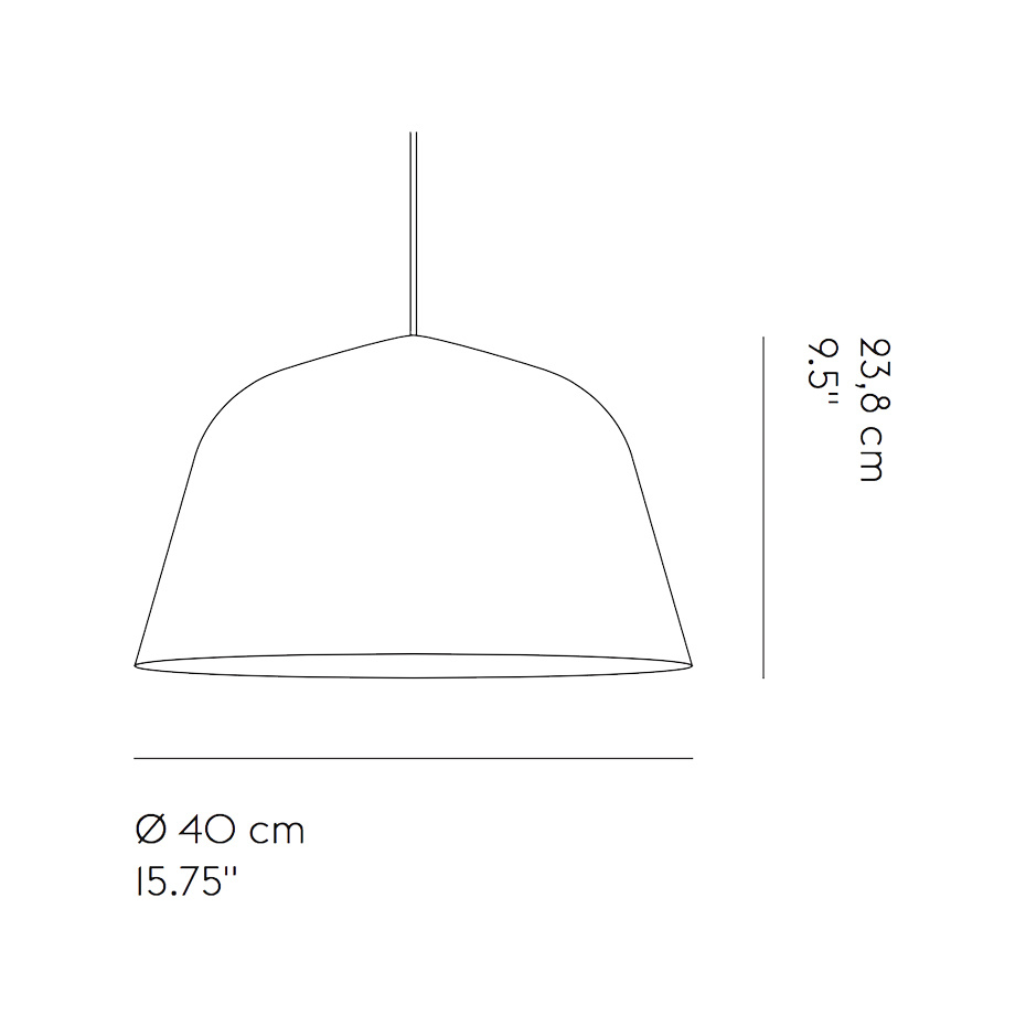 Ambit Pendel Ø40 Taupe