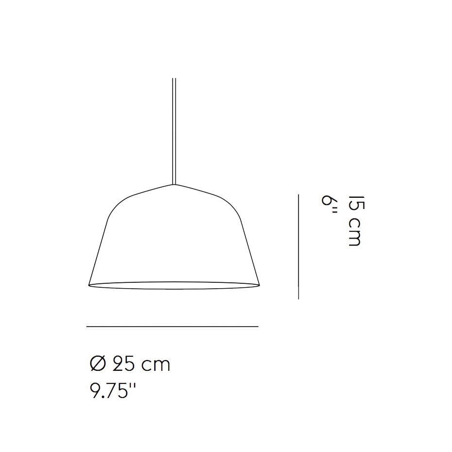 Ambit Pendel Ø25 White
