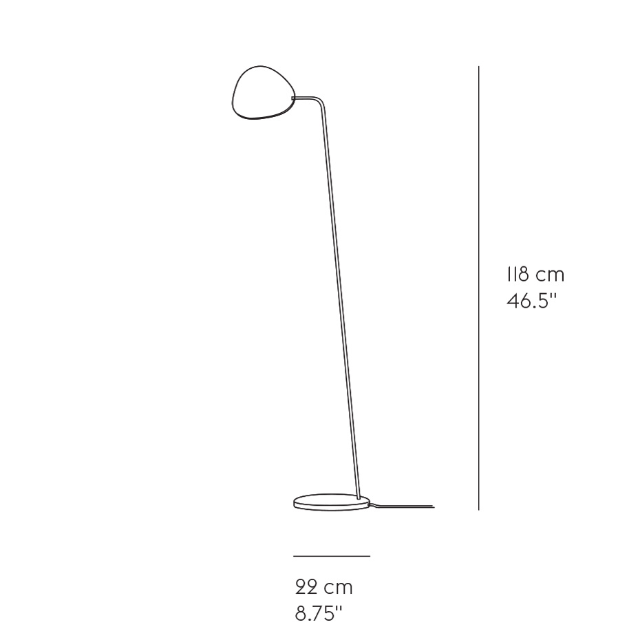 Leaf Golvlampa Black