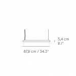 Linear Pendel 87,2cm Grey Linear Pendel 87,2cm Grey