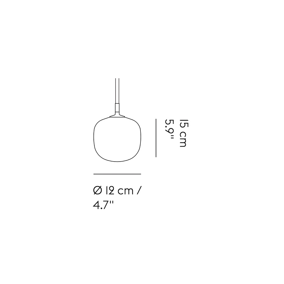 Rime Pendel Ø12 Grey