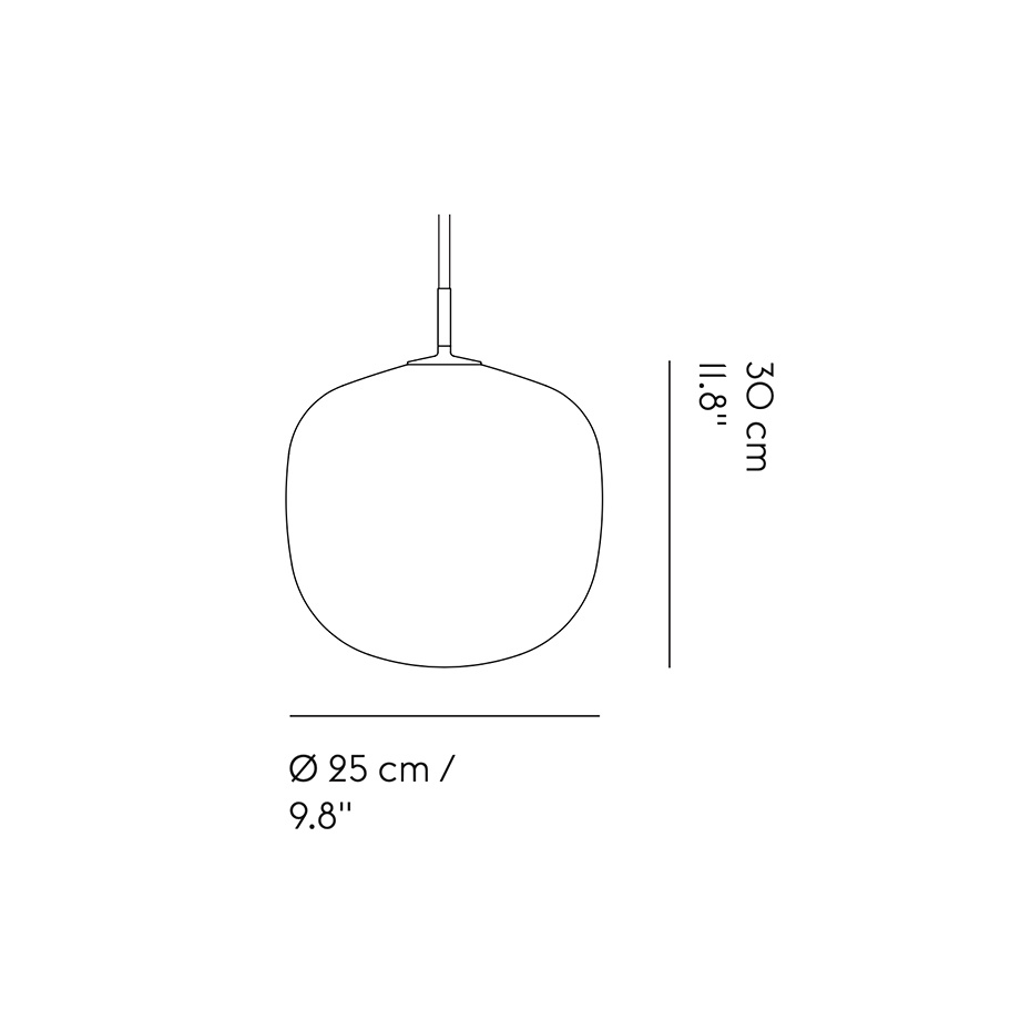 Rime Pendel Ø25 Black