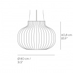 Strand Pendel Closed Ø80 White Strand Pendel Closed Ø80 White