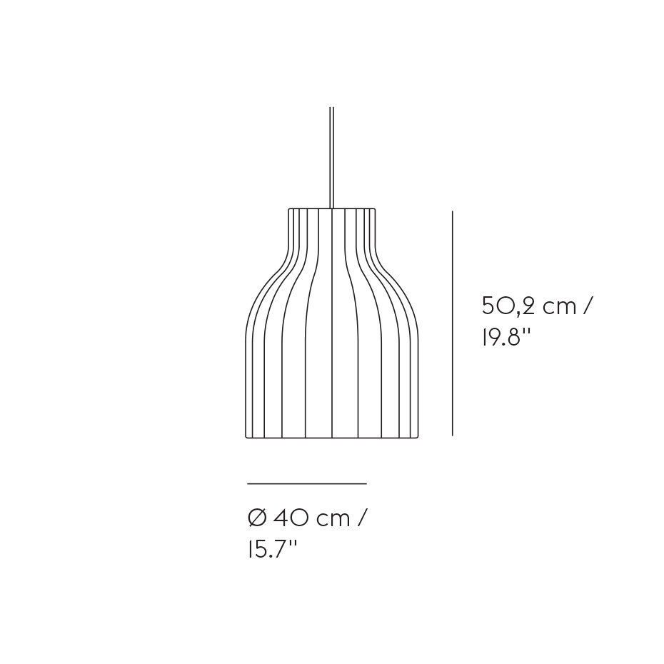 Strand Pendel Open Ø40 White