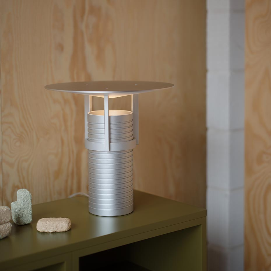 Set Bordslampa Aluminum