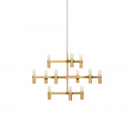 Crown Minor 12 Ljuskrona Matt Gold Crown Minor 12 Ljuskrona Matt Gold