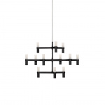 Crown Minor 12 Ljuskrona Matt Black Crown Minor 12 Ljuskrona Matt Black