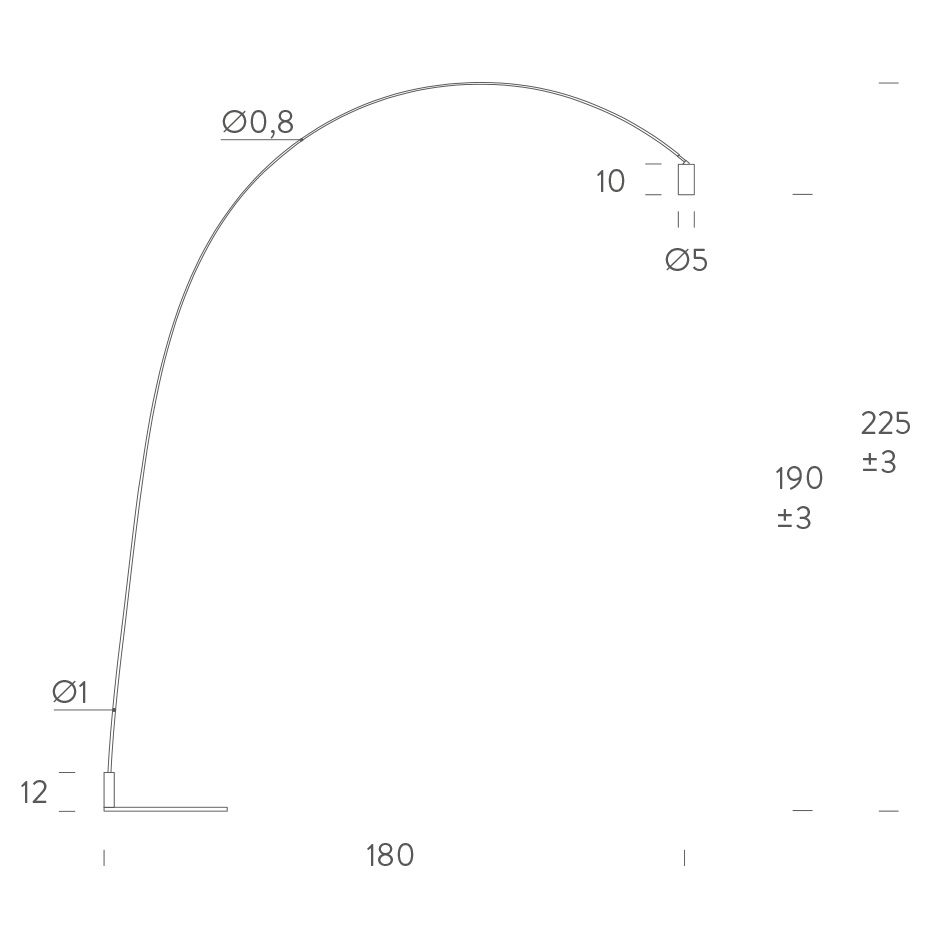 Fox Golvlampa Matt Black