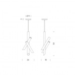 Tubes 3 Pendel White/White Tubes 3 Pendel White/White