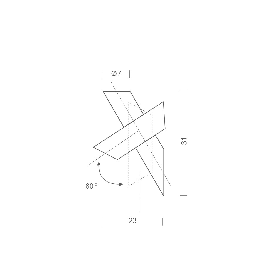 Tubes Large Vägglampa White/Grey