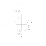Tubes Large Taklampa White/Light Gold Tubes Large Taklampa White/Light Gold