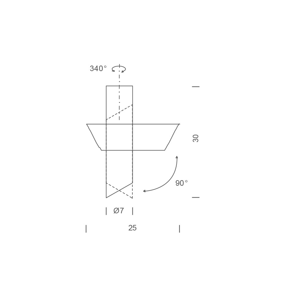 Tubes Large Taklampa White/White