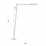 Untitled Reading Linear Golvlampa Black Untitled Reading Linear Golvlampa Black