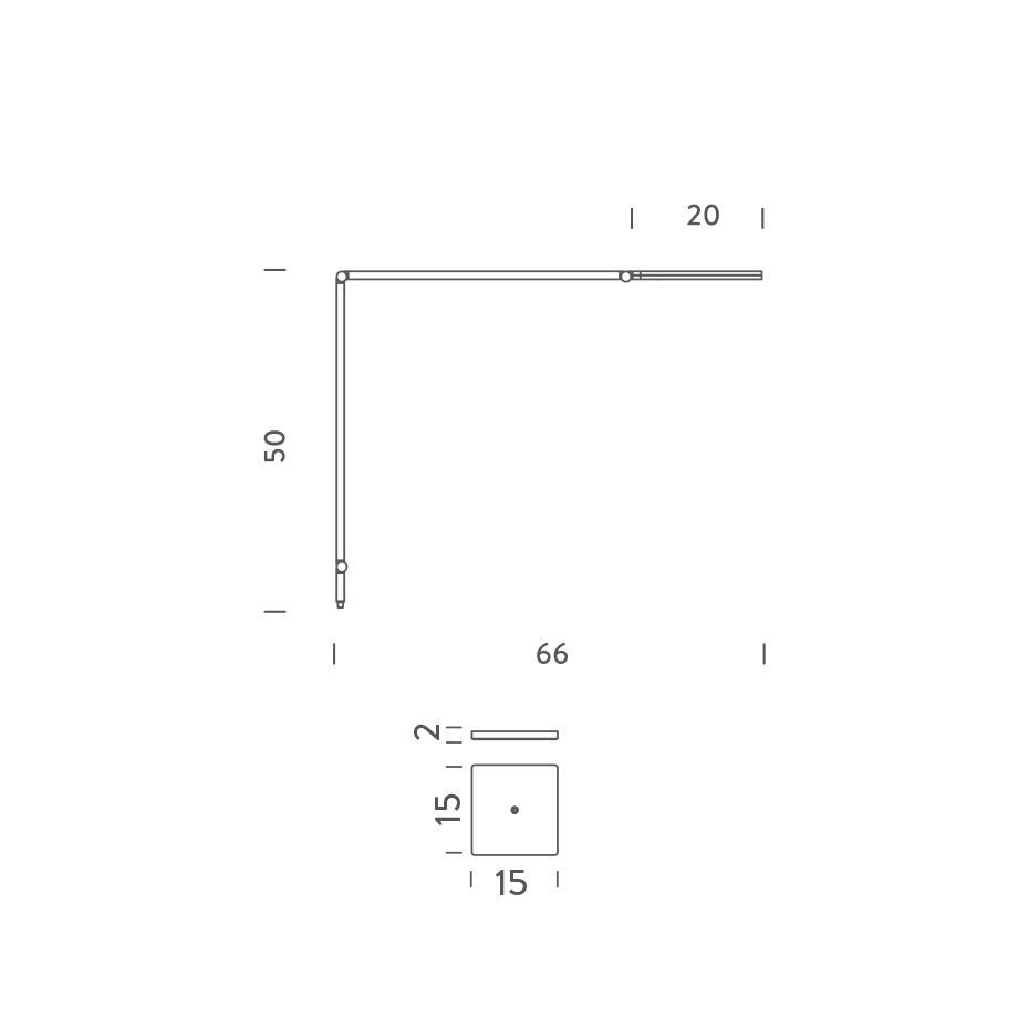 Untitled Linear Bordslampa Black Med Bordsfot