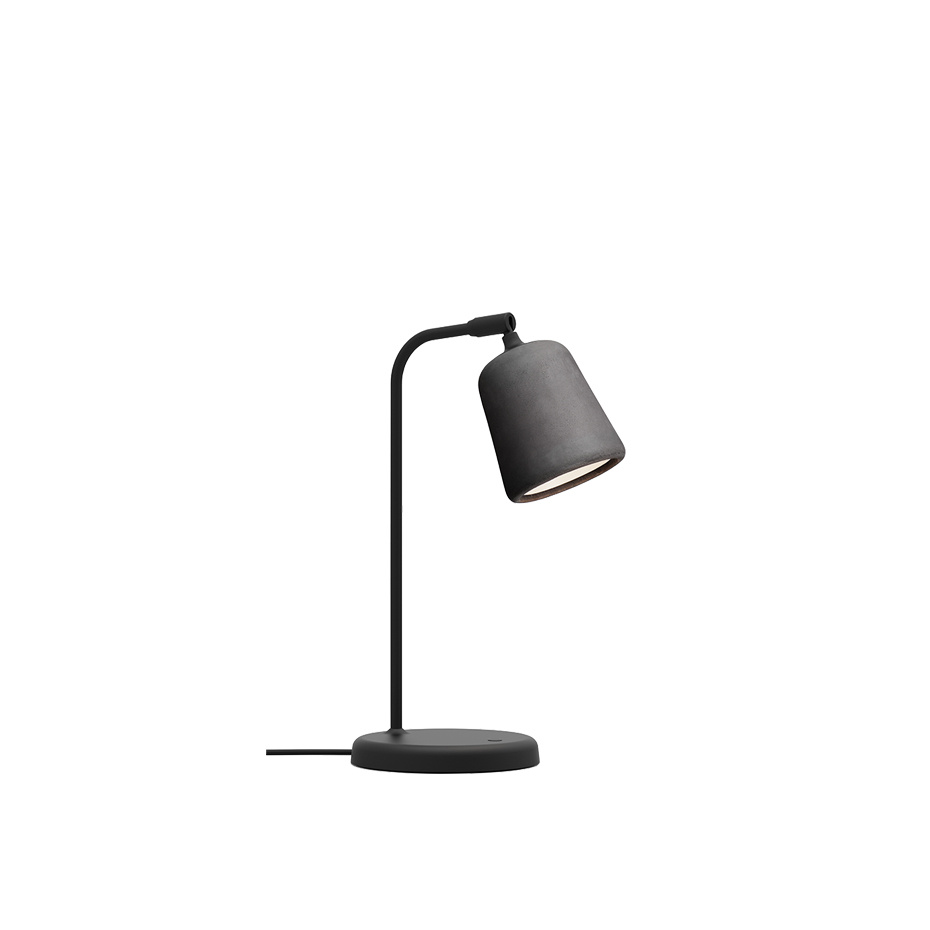Material Bordslampa Dark Grey Concrete