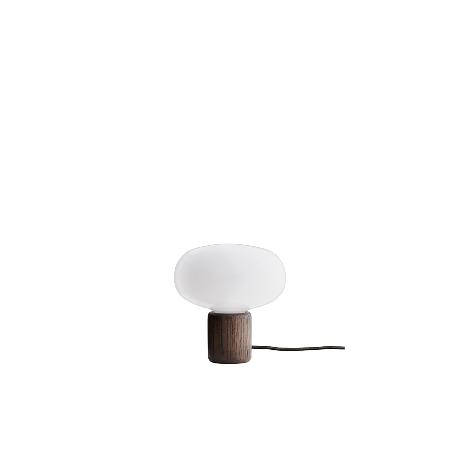 Karl-Johan Bordslampa Smoked Oak/Opal Glass