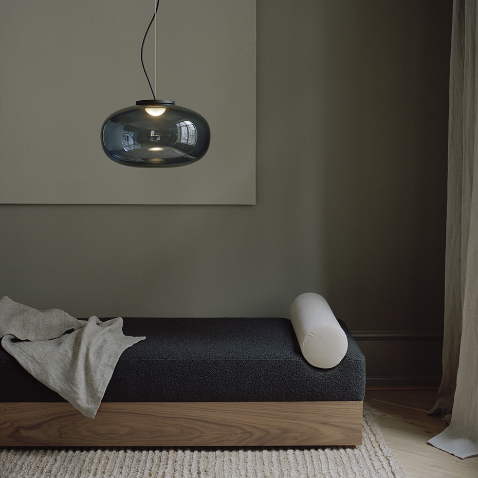 Karl-Johan Pendel Large Smoked Glass