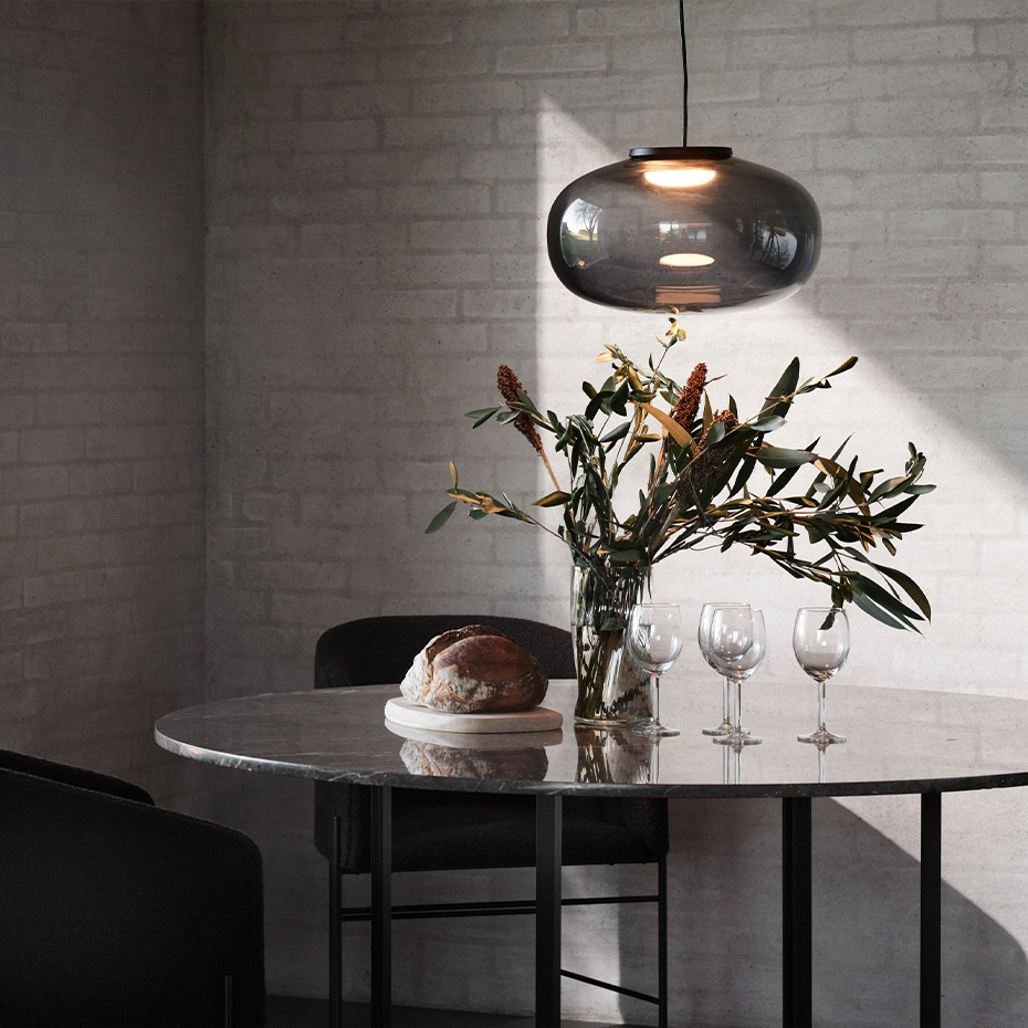 Karl-Johan Pendel Large Smoked Glass