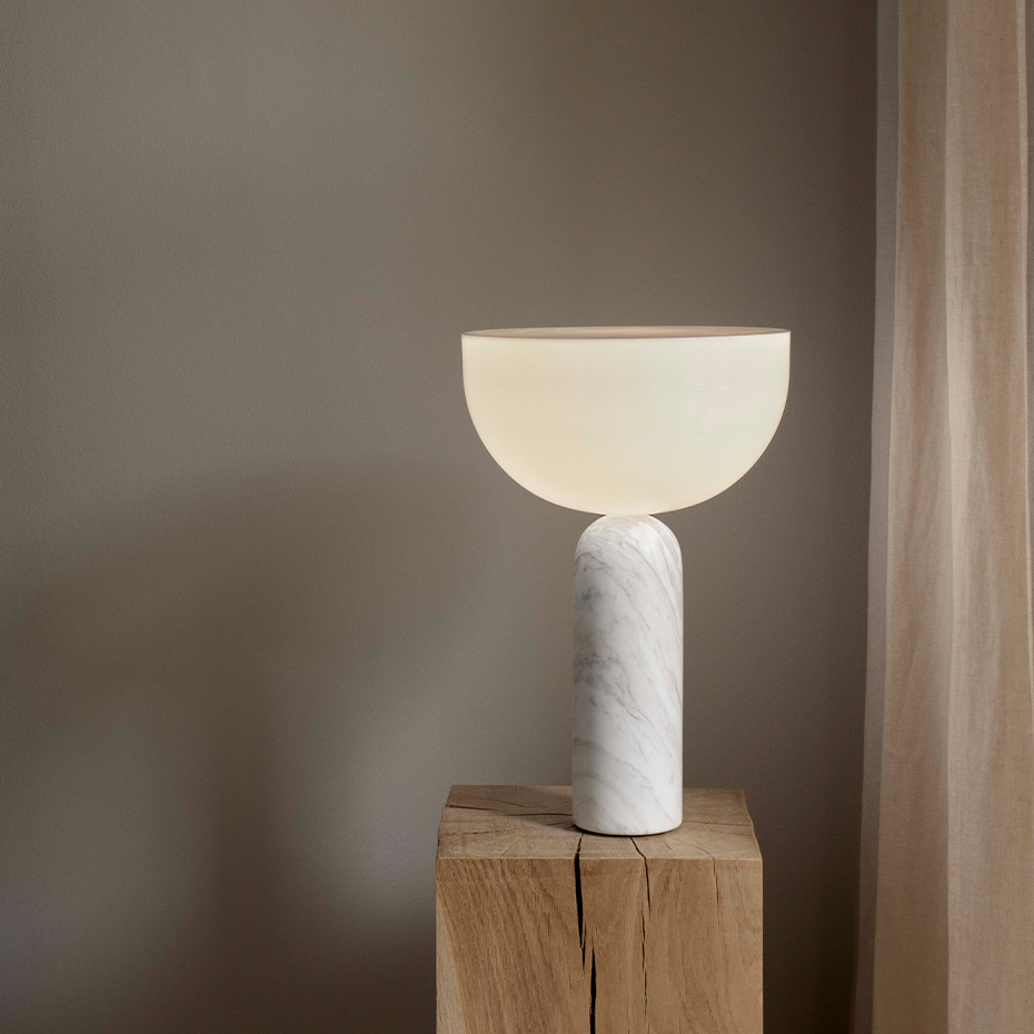 Kizu Bordslampa Large White Marble
