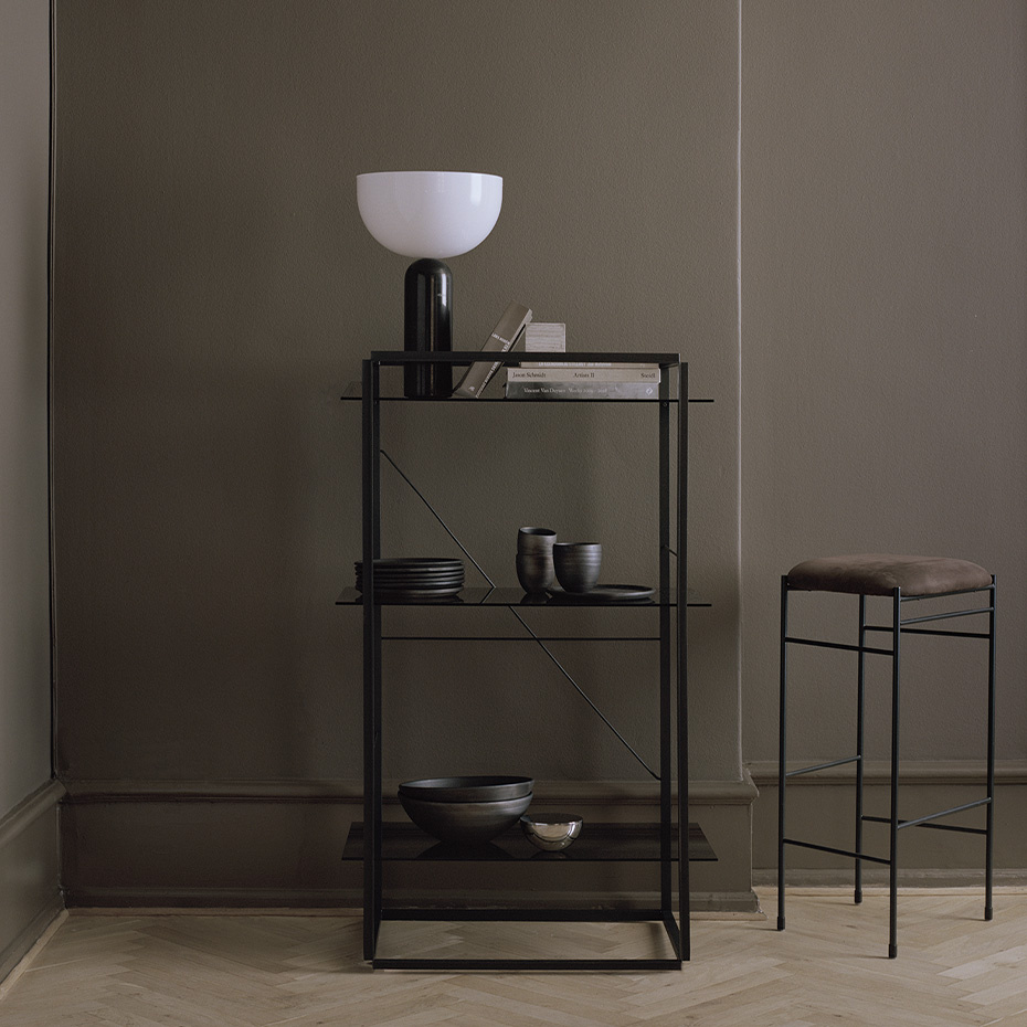 Kizu Bordslampa Large Black Marble