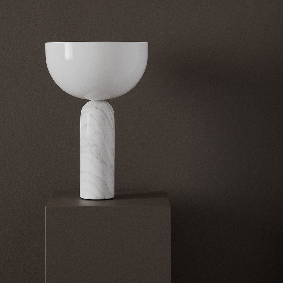Kizu Bordslampa Small White Marble