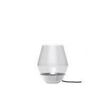 Bowl Bordslampa Stainless Steel/Light Smoked Glass