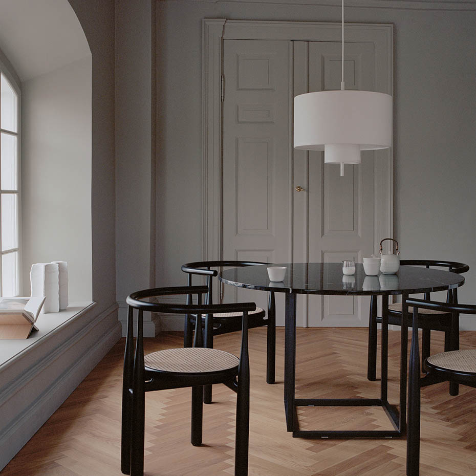 Margin Pendel Ø50cm White Canvas