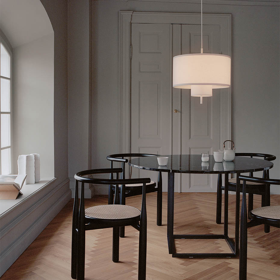 Margin Pendel Ø50cm White Canvas